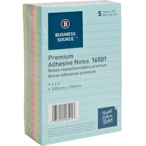 Business Source Ruled Adhesive Notes