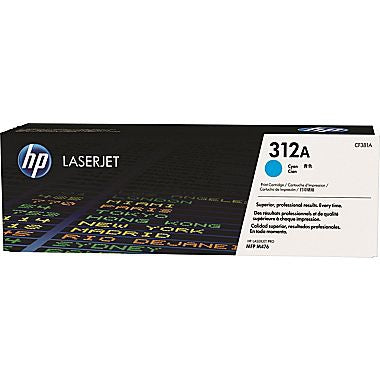 HP 312A (CF381A) Cyan Original LaserJet Toner Cartridge (2700 Yield)