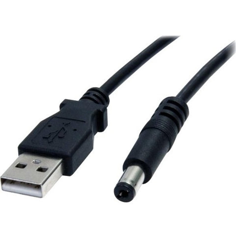 StarTech 2m USB to Type M Barrel Cable - USB to 5.5mm 5V DC Cable