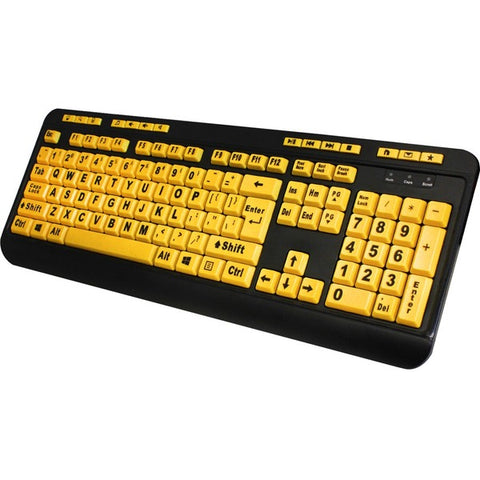 Adesso, Inc Luminous 4X Large Print Multimedia Desktop Keyboard