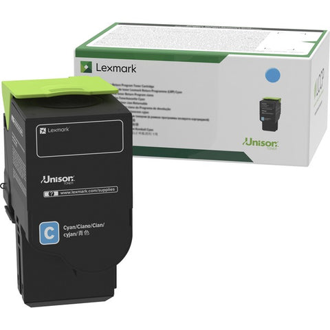 Lexmark Cyan Return Program Toner Cartridge (1400 Yield)