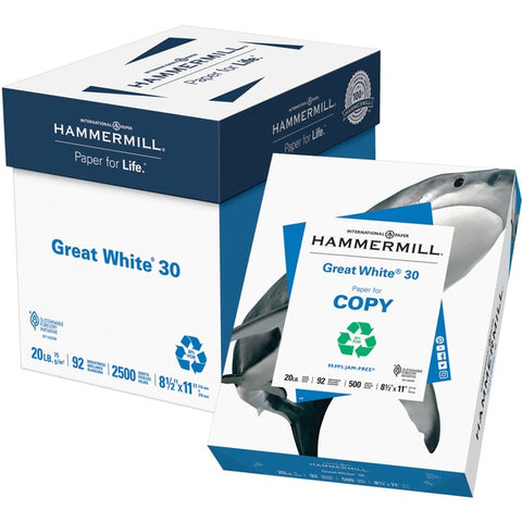 International Paper Company Great White 30 Copy Paper - White