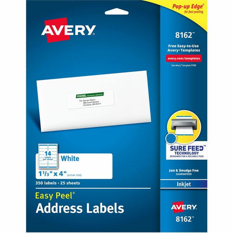 Avery Easy Peel&reg; Address Labels with Sure Feed&trade; Technology