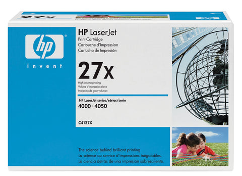 HP OEM HP 27X (C4127X) Toner Cartridge, Black, 10K High Yield