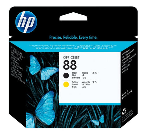 HP 88 (C9381A) Black/Yellow Printhead