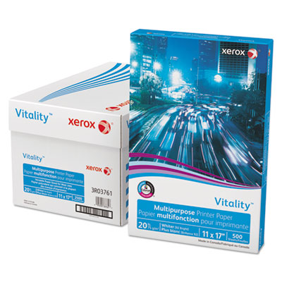 Xerox<sup>&reg;</sup> 3R03761 Vitality Multipurpose Printer Paper 11 x 17 White 500 Sheets/RM