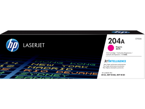 HP 204A (CF513A) Magenta Original LaserJet Toner Cartridge (900 Yield)