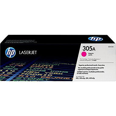 HP 305A (CE413A) Magenta Original LaserJet Toner Cartridge (2600 Yield)