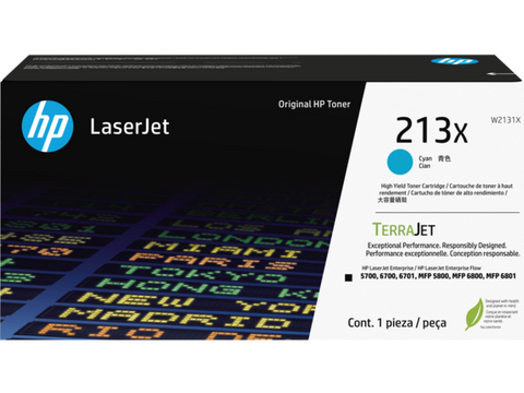 HP 213X Original Laser Toner Cartridge - Cyan Pack