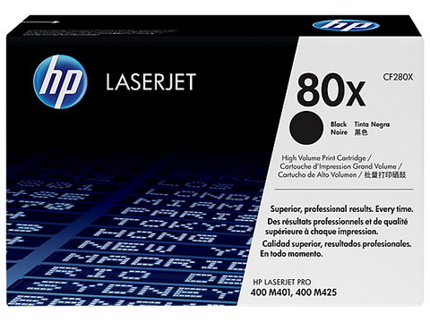 HP 80X (CF280X) Black Original LaserJet Toner Cartridge (6900 Yield)