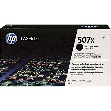 HP 507X (CE400X) Black Original LaserJet Toner Cartridge (11000 Yield)