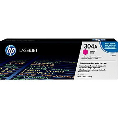 HP 304A (CC533A) Magenta Original LaserJet Toner Cartridge (2800 Yield)