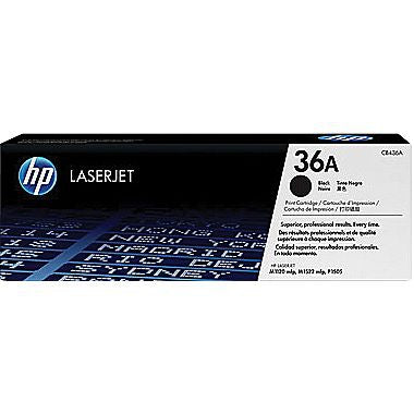 HP 36A (CB436A) Black Original LaserJet Toner Cartridge (2000 Yield)