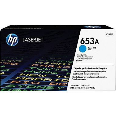 HP 653A (CF321A) Cyan Original LaserJet Toner Cartridge (16500 Yield)