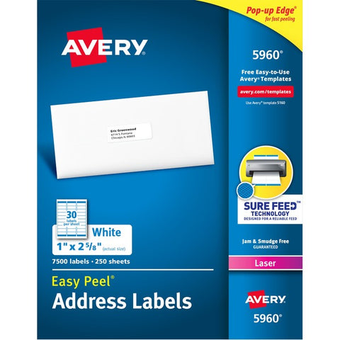 Avery Easy Peel&reg; Address Labels with Sure Feed&trade; Technology