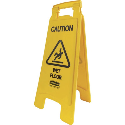 Rubbermaid Commercial Products Caution Wet Floor Safety Sign
