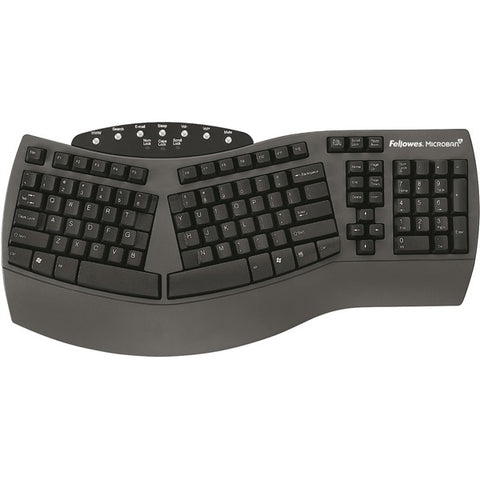 Fellowes, Inc Split Design Ergonomic Keyboard with Microban