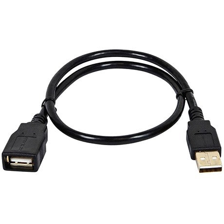 Monoprice, Inc 1.5ft USB 2.0 A Male to A Female Extension 28/24AWG Cable (Gold Plated)
