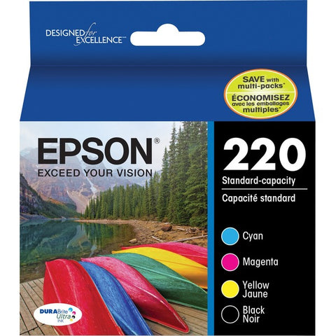 Epson Epson DURABrite Ultra 220 Original Ink Cartridge Combo Pack - Black, Cyan, Magenta, Yellow