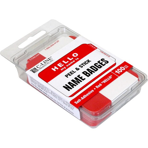C-Line Products, Inc Hello My Name Is Adhesive Name Badges