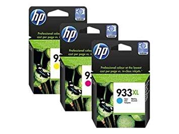 HP 933 3-pack Cyan/Magenta/Yellow Original Ink Cartridges