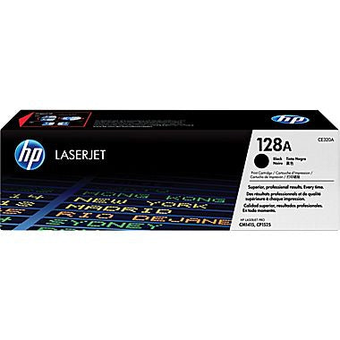 HP 128A (CE320A) Black Original LaserJet Toner Cartridge (2000 Yield)