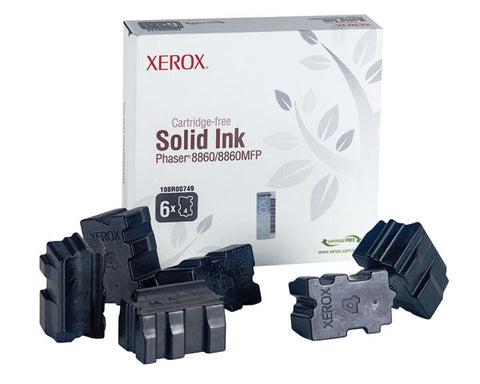 Xerox<sup>&reg;</sup> Black Solid Ink (6 Sticks/Box) (Total Box Yield 14000)