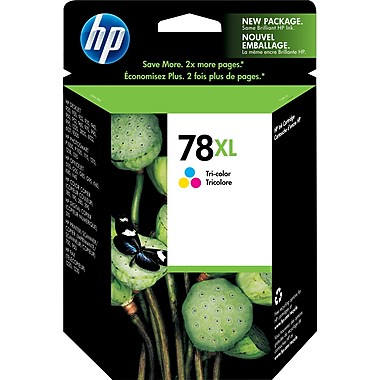 HP 78XL (C6578AN) High Yield Tri-Color Original Ink Cartridge (1200 Yield)