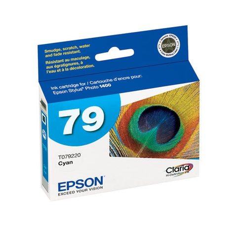 Epson (79) Stylus Photo 1400 Artisan 1430 Claria High Capacity Cyan Ink Cartridge (800 Yield)